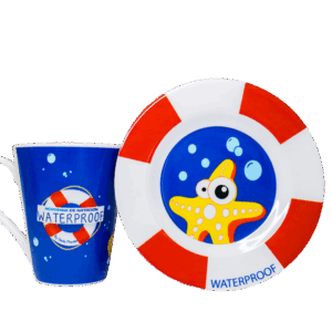 Plato y Vaso Personalizado Wp